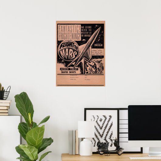  Hollywood Movie Poster Vlucht naar Mars (Thuiskantoor)