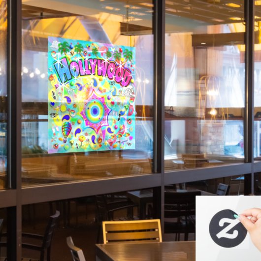 Hollywood Mystic Dance Raamsticker (Restaurant Raam)