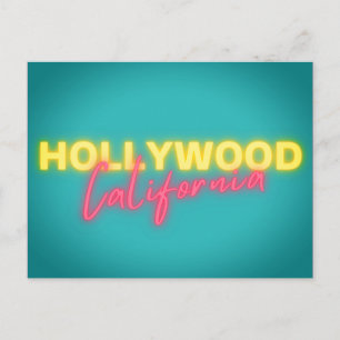 Hollywood  Neon Lights Briefkaart