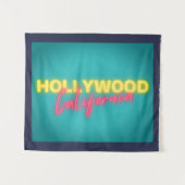 Hollywood  Neon Lights Wandkleed (Voorkant (horizontaal))