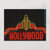 Hollywood-neonteken, Los Angeles, Californië Briefkaart (Voorkant)