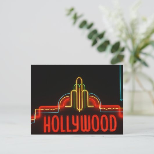 Hollywood-neonteken, Los Angeles, Californië Briefkaart (Staand voorkant)