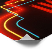 Hollywood-neonteken, Los Angeles, Californië Poster (Hoek)