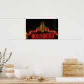 Hollywood-neonteken, Los Angeles, Californië Poster (Keuken)