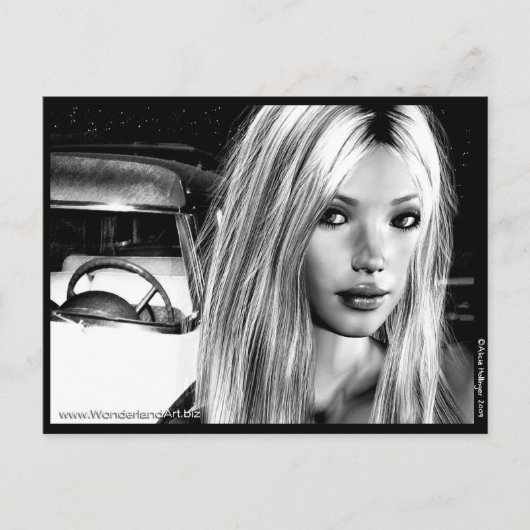 Hollywood Nights Briefkaart (Voorkant)