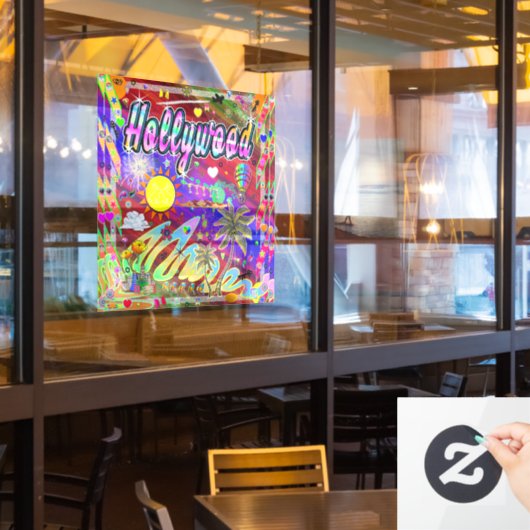 Hollywood Nu Era Ruit sticker (Restaurant Raam)
