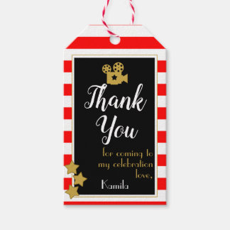 Hollywood Party Favor Labels Cadeaulabel
