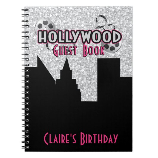 Hollywood Party Guest Book Notitieboek (Voorkant)