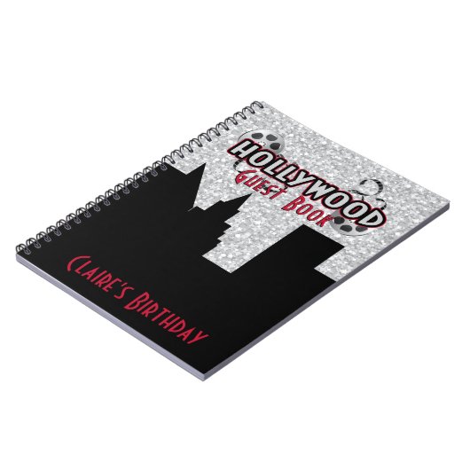 Hollywood Party Guest Book Notitieboek (Linkerzijde)