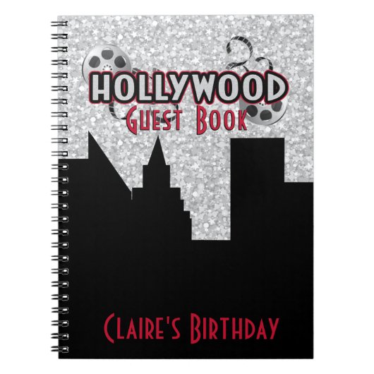 Hollywood Party Guest Book Notitieboek (Voorkant)