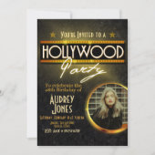 Hollywood Party met Foto Kaart (Voorkant)