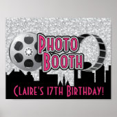 Hollywood Party Photo Booth Poster (Voorkant)