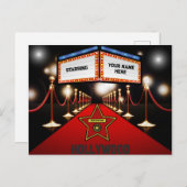 Hollywood Persoonlijk Briefkaart (Voorkant / Achterkant)