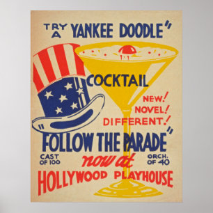 Hollywood Playhouse Vintage Poster