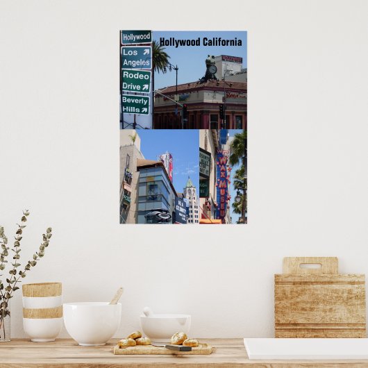 HOLLYWOOD, poster CALIFORNIA (Keuken)