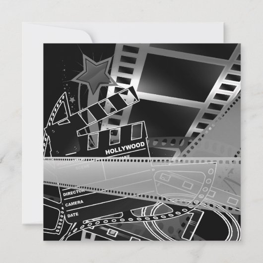 Hollywood Prom Uitnodigingen (Achterkant)