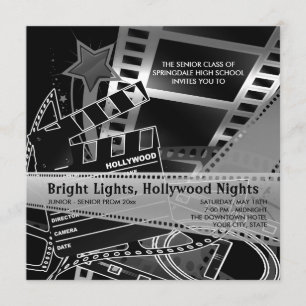 Hollywood Prom-uitnodigingen Kaart