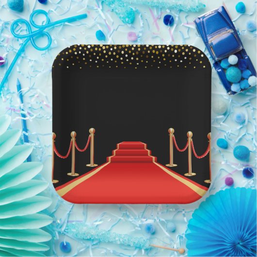Hollywood Red Carpet Party Borden Papieren Bordje (Feest)