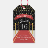 Hollywood Red Carpet Persoonlijk Bedankt voor je p Cadeaulabel (Voorkant)