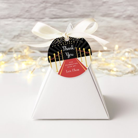 Hollywood Red Carpet Persoonlijk Dank je Bedankjes Labels