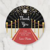 Hollywood Red Carpet Persoonlijk Dank je Bedankjes Labels (Voorkant)