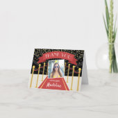 Hollywood Red Carpet Persoonlijke foto Bedankkaart (Voorkant)