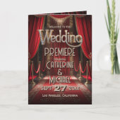 Hollywood Red Carpet Premiere Wedding Programma (Voorkant)