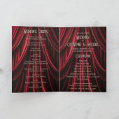 Hollywood Red Carpet Premiere Wedding Programma (Binnen)