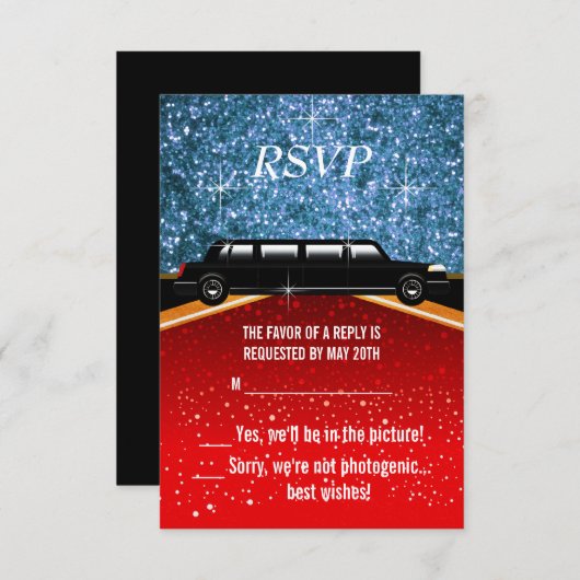 Hollywood Red Carpet RSVP (Voorkant / Achterkant)