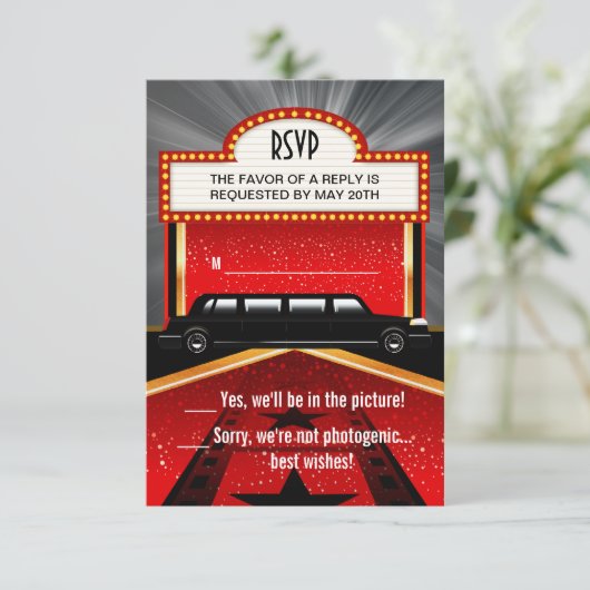 Hollywood Red Carpet RSVP (Staand voorkant)