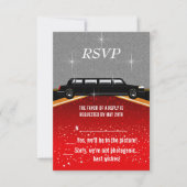 Hollywood Red Carpet RSVP Sjabloon (Voorkant)