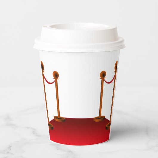 Hollywood Red Carpet Sweet 16 Personalized Papieren Bekers (Achterkant)