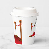 Hollywood Red Carpet Sweet 16 Personalized Papieren Bekers (Rechts)