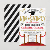 Hollywood Red Carpet Thema Afstuderen Uitnodiging (Voorkant / Achterkant)