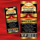 Hollywood Red Carpet Ticket Party Uitnodigingen