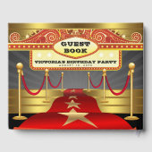 Hollywood Red Carpet verjaardagsfeestje gastenboek (Achterkant)