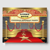 Hollywood Red Carpet verjaardagsfeestje gastenboek (Voorkant)