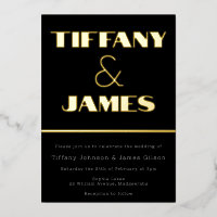 Hollywood  Retro Style Wedding Gold