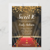 Hollywood Rode Loper Sweet 16 Kaart (Voorkant)