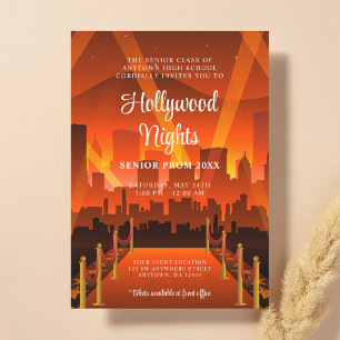 Hollywood Rode Tapijt Stad Prom Kaart