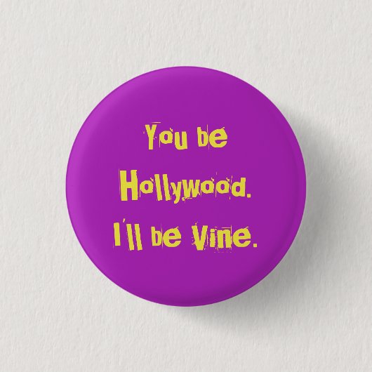 Hollywood? Ronde Button 3,2 Cm (Voorkant)