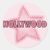 Hollywood Ronde Sticker (Voorkant)