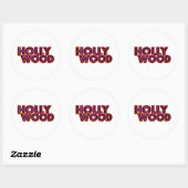 Hollywood Ronde Sticker (Vel)