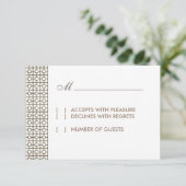  Hollywood RSVP-kaart RSVP Kaartje (Staand voorkant)