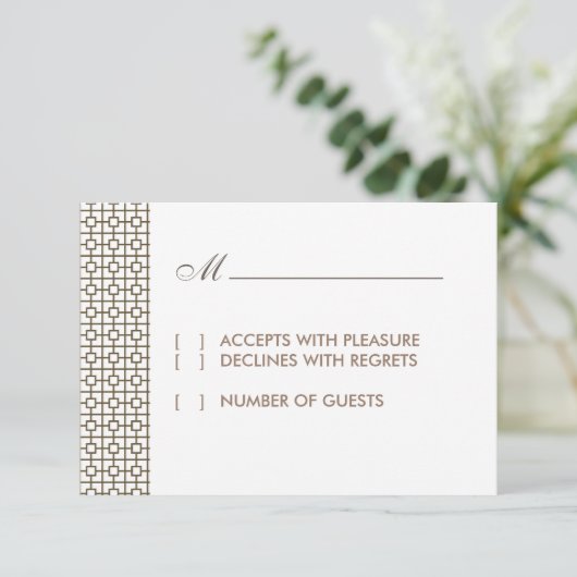  Hollywood RSVP-kaart RSVP Kaartje (Staand voorkant)