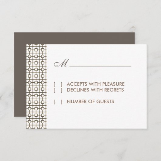 Hollywood RSVP-kaart RSVP Kaartje (Voorkant / Achterkant)