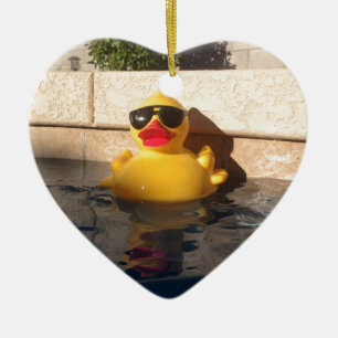 Hollywood Rubber Duckie Keramisch Ornament