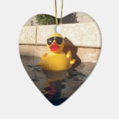 Hollywood Rubber Duckie Keramisch Ornament (Links)