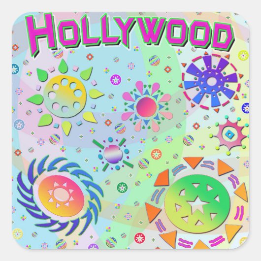Hollywood Seven Suns & Energy Sticker (Voorkant)