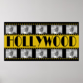 Hollywood Sign Movie Reel Photo Collage Poster (Voorkant)